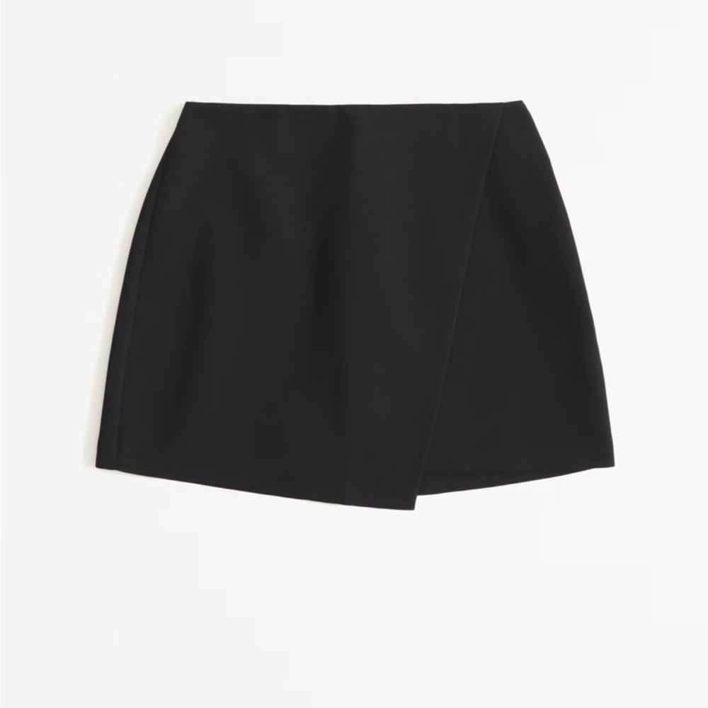 Abercrombie Black Mini Wrap Skort Size Large